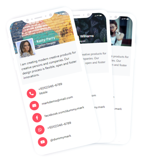 Tudo começa com um cartão de visita digital.